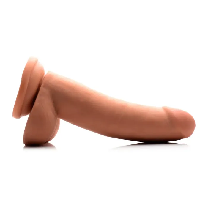 Dildos XR Brands 8 Inch Ultra Real Dual Layer Suction Cup