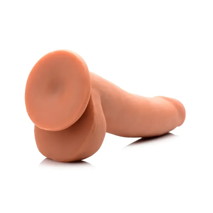 Dildos XR Brands 8 Inch Ultra Real Dual Layer Suction Cup