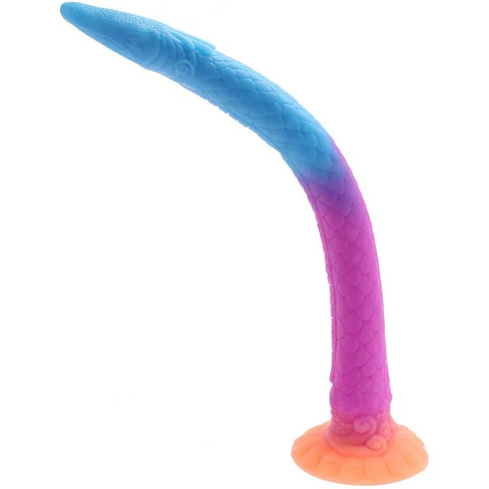 Dildos XR Brands Creature Cocks Makara Glow in the Dark Snake Dildo