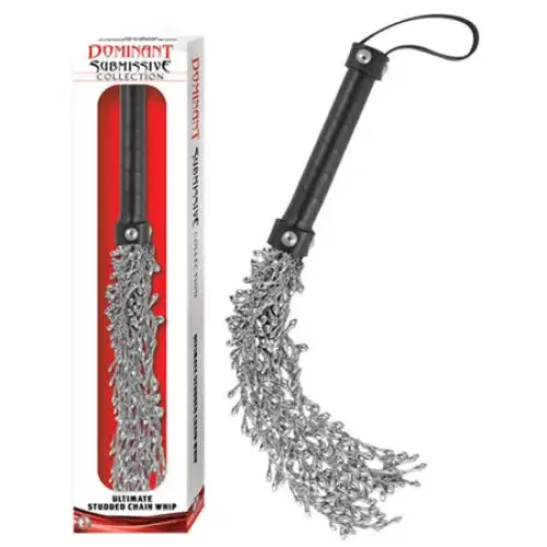 Dominant Submissive Collection Ultimate Studded Chain Whip Nasstoys Vibrators Dominant Submissive Collection Ultimate Studded Chain Whip Nasstoys Vibrators