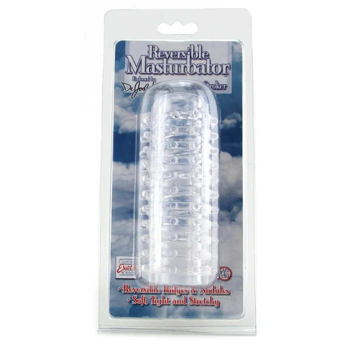 Dr Joel Kaplan Clear Stroker Reversible Masturbator CalExotics Male Sex Toys Dr Joel Kaplan Clear Stroker Reversible Masturbator CalExotics Male Sex Toys