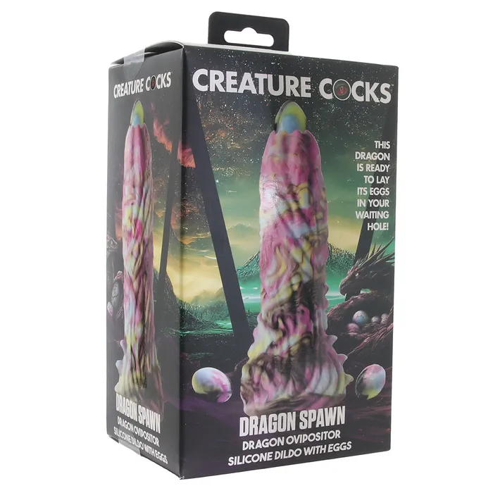 Dragon Spawn Ovipositor Dildo and Eggs XR Brands Dildos