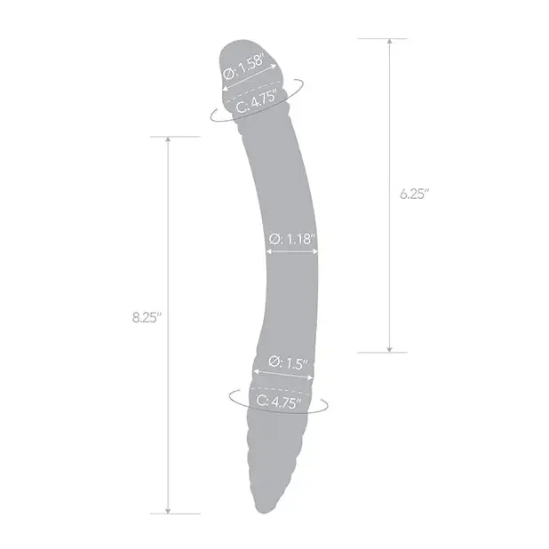 Electric Eel INC Dildos Glas 11 Doublesided Dildo GSpot PSpot Stimulation