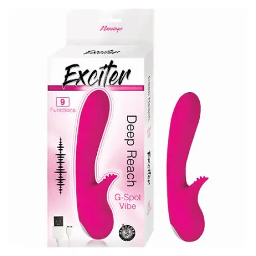Exciter Deep Reach GSpot Vibe Pink Novelties By Nasswalk Vibrators