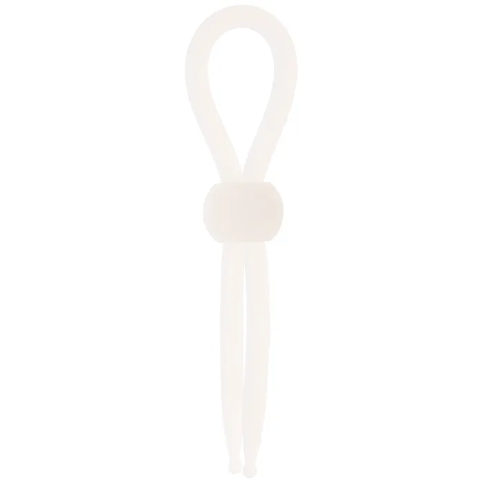 Female Sex Toys CalExotics Alpha Liquid Silicone Lasso Ring in Clear