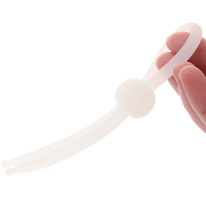 Female Sex Toys CalExotics Alpha Liquid Silicone Lasso Ring in Clear