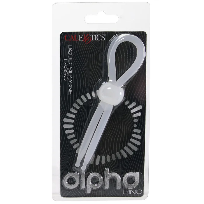 Female Sex Toys CalExotics Alpha Liquid Silicone Lasso Ring in Clear