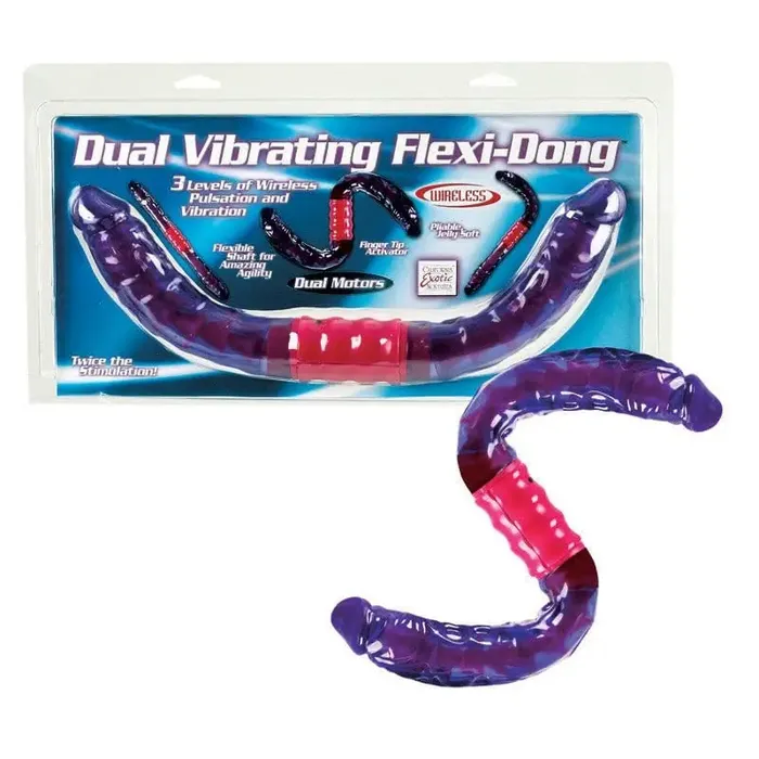 Female Sex Toys CalExotics Dual Vibrating Flexi Dong Female Sex Toys CalExotics Dual Vibrating Flexi Dong