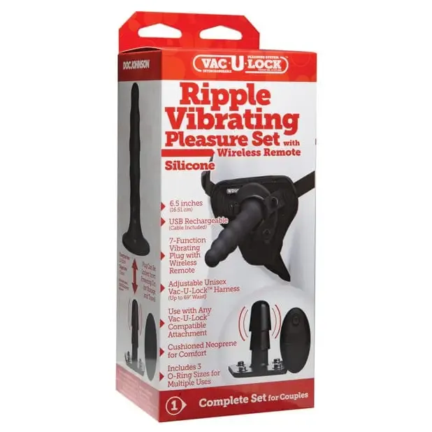 Female Sex Toys Doc Johnson Vaculock Ripple Vibrating Pleasure Set Black Female Sex Toys Doc Johnson Vaculock Ripple Vibrating Pleasure Set Black