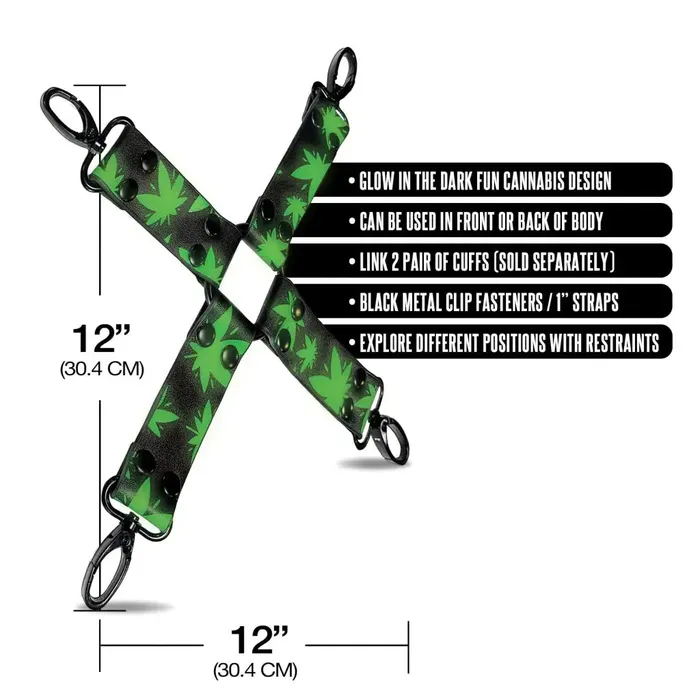 Female Sex Toys Global Novelties Stoner Vibe Chronic Collection Glow In The Dark Hogtie