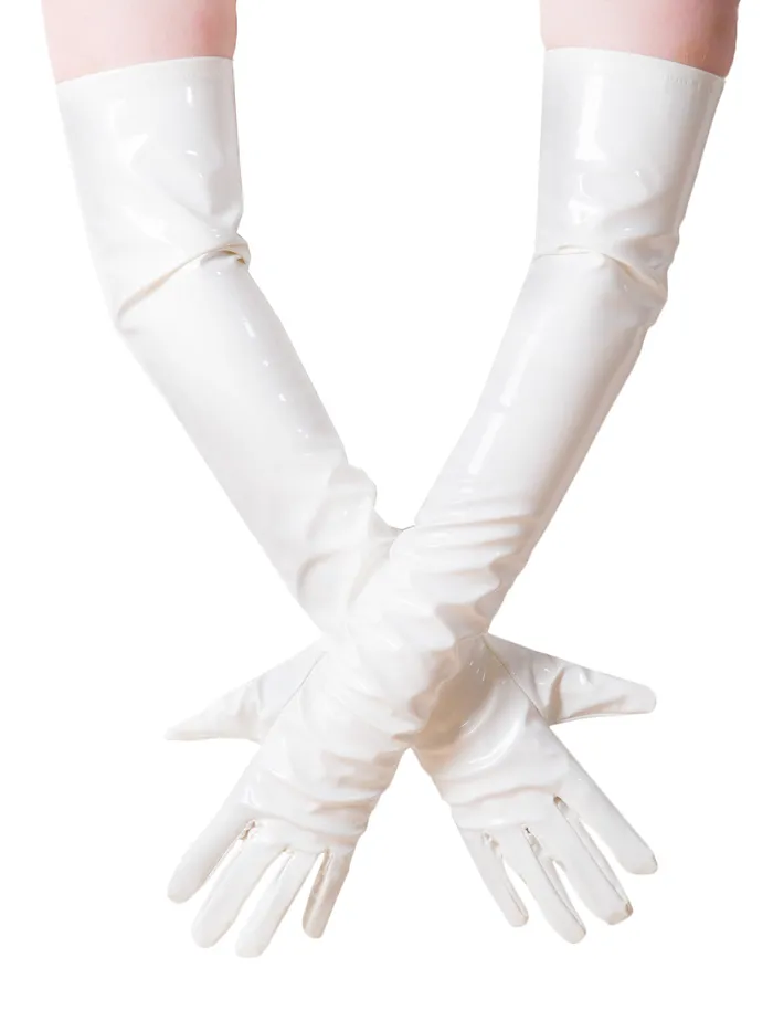 Female Sex Toys Honour PVC Long Gloves in Black Female Sex Toys Honour PVC Long Gloves in Black