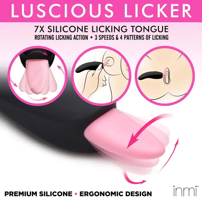 Female Sex Toys inmi Luscious Licker 7x Silicone Licking Tongue