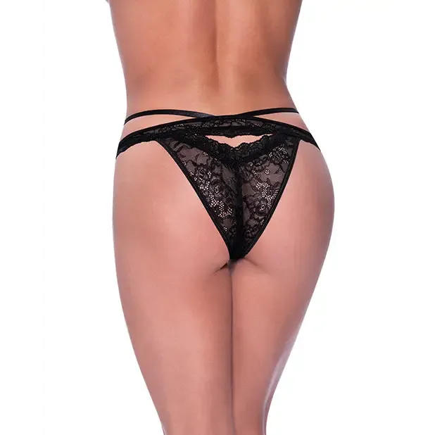 Female Sex Toys Magic Silk Magic Silk Ooh La Lace PeekaBoo Cheeky Panty Black LXL Female Sex Toys Magic Silk Magic Silk Ooh La Lace PeekaBoo Cheeky Panty Black LXL