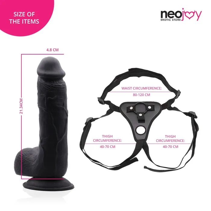 Female Sex Toys Neojoy Neojoy King Dildo With StrapOn Dong Harness 2134cm 84 inch