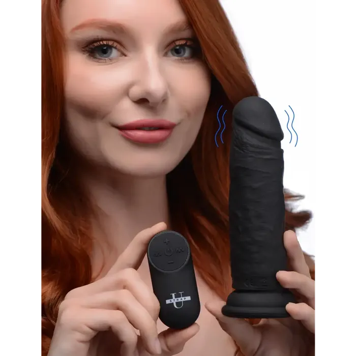 Female Sex Toys Power Player 28x Vibrating Silicone Dildo With Remote Strap U