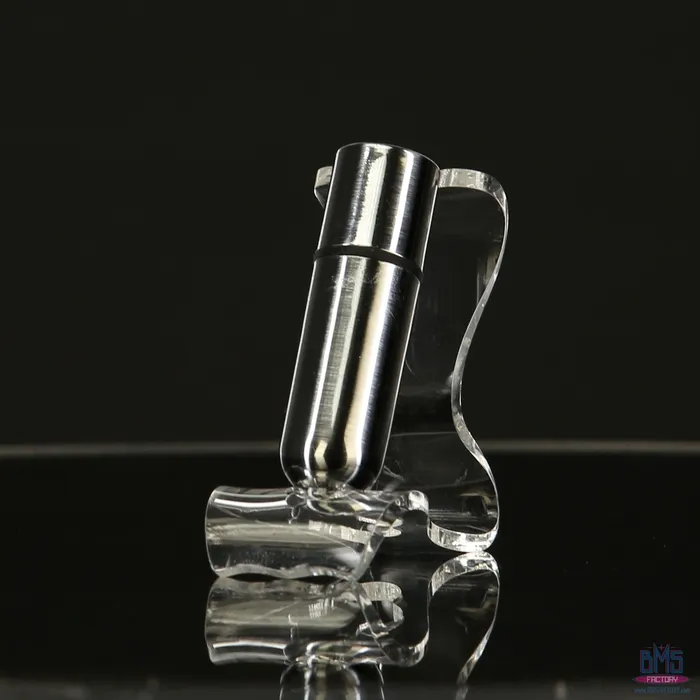 Female Sex Toys PowerBullet FirstClass Bullet 25 Bullet Vibrator with Key Chain Pouch Silver