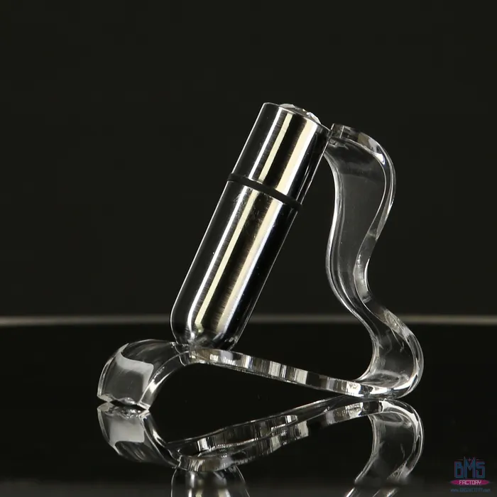 Female Sex Toys PowerBullet FirstClass Bullet 25 Bullet Vibrator with Key Chain Pouch Silver