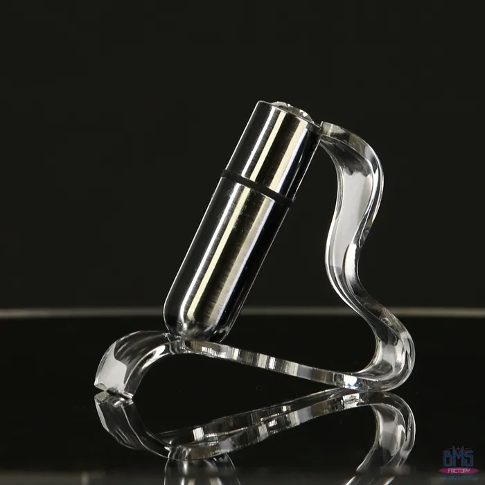 Female Sex Toys PowerBullet FirstClass Bullet 25 Bullet Vibrator with Key Chain Pouch Silver