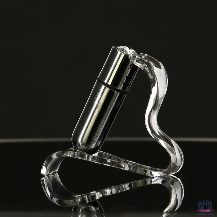 Female Sex Toys PowerBullet FirstClass Bullet 25 Bullet Vibrator with Key Chain Pouch Silver