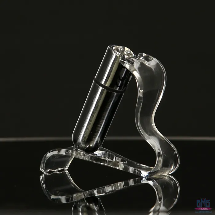 Female Sex Toys PowerBullet FirstClass Bullet 25 Bullet Vibrator with Key Chain Pouch Silver