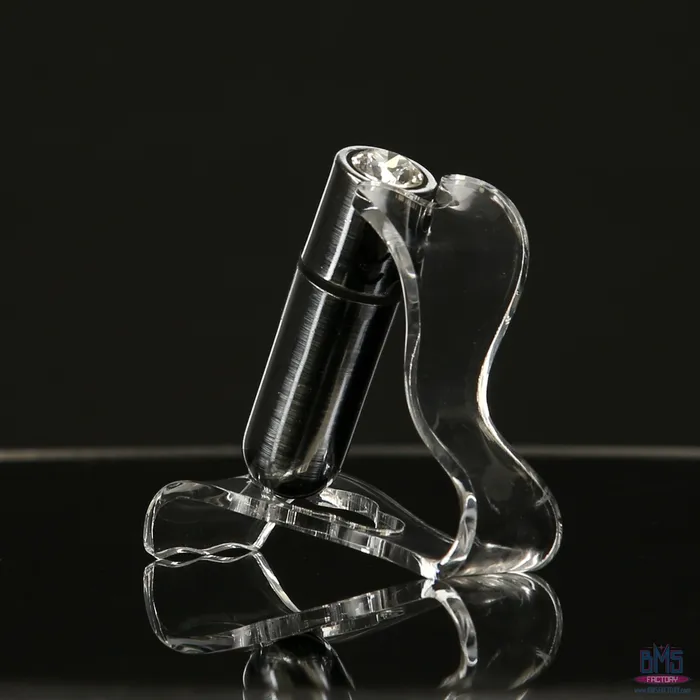 Female Sex Toys PowerBullet FirstClass Bullet 25 Bullet Vibrator with Key Chain Pouch Silver