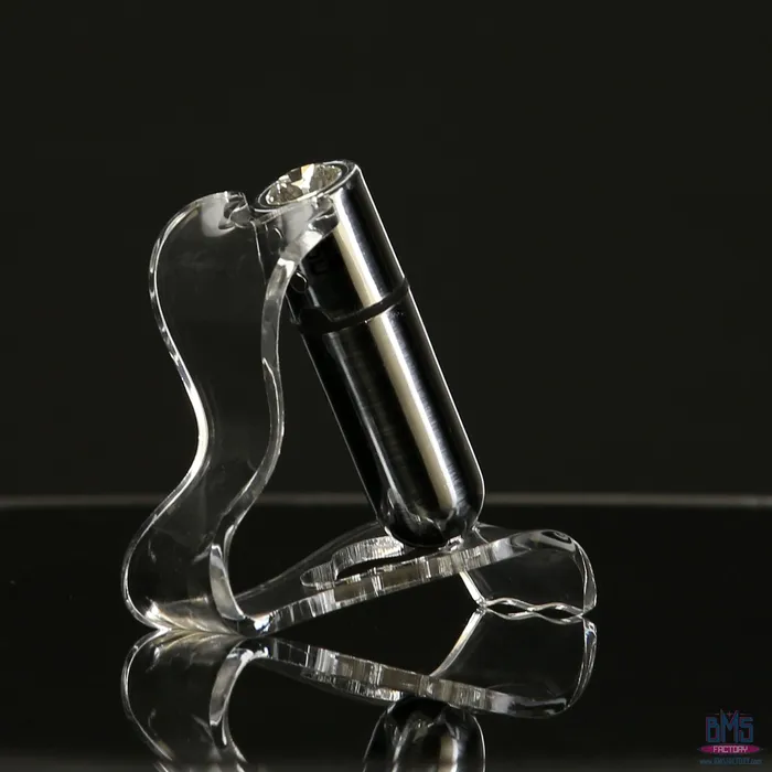 Female Sex Toys PowerBullet FirstClass Bullet 25 Bullet Vibrator with Key Chain Pouch Silver