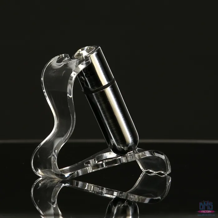 Female Sex Toys PowerBullet FirstClass Bullet 25 Bullet Vibrator with Key Chain Pouch Silver