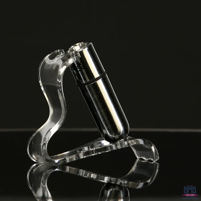 Female Sex Toys PowerBullet FirstClass Bullet 25 Bullet Vibrator with Key Chain Pouch Silver