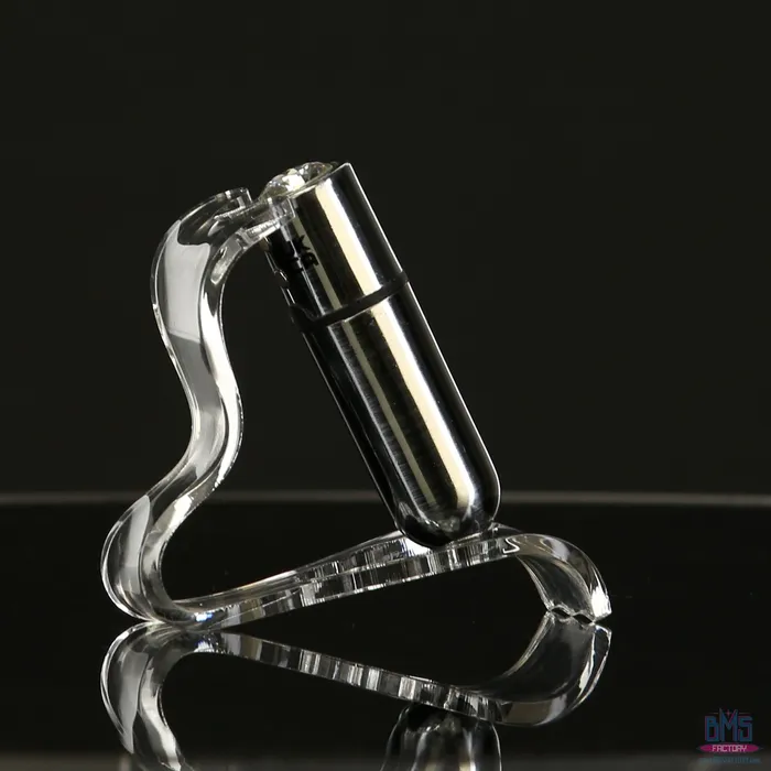 Female Sex Toys PowerBullet FirstClass Bullet 25 Bullet Vibrator with Key Chain Pouch Silver