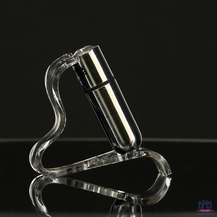 Female Sex Toys PowerBullet FirstClass Bullet 25 Bullet Vibrator with Key Chain Pouch Silver