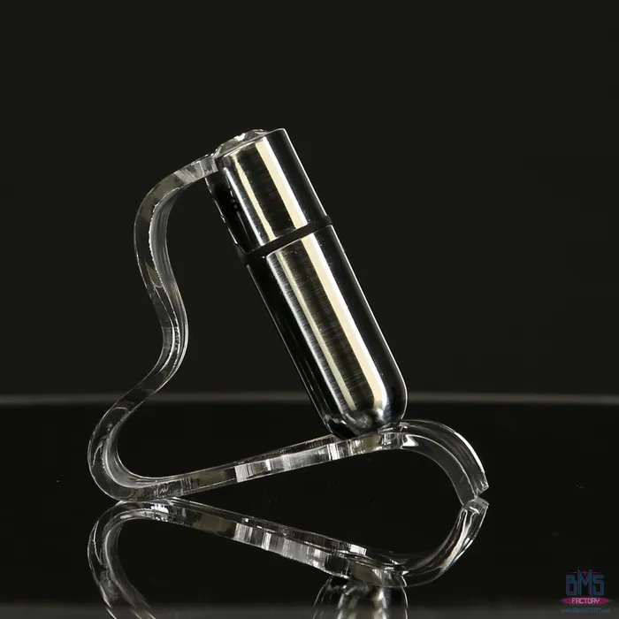 Female Sex Toys PowerBullet FirstClass Bullet 25 Bullet Vibrator with Key Chain Pouch Silver