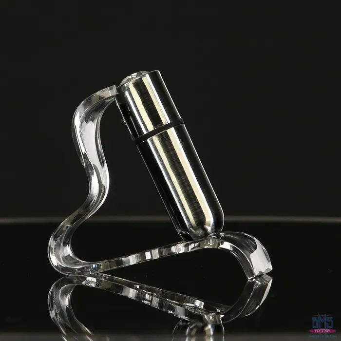 Female Sex Toys PowerBullet FirstClass Bullet 25 Bullet Vibrator with Key Chain Pouch Silver