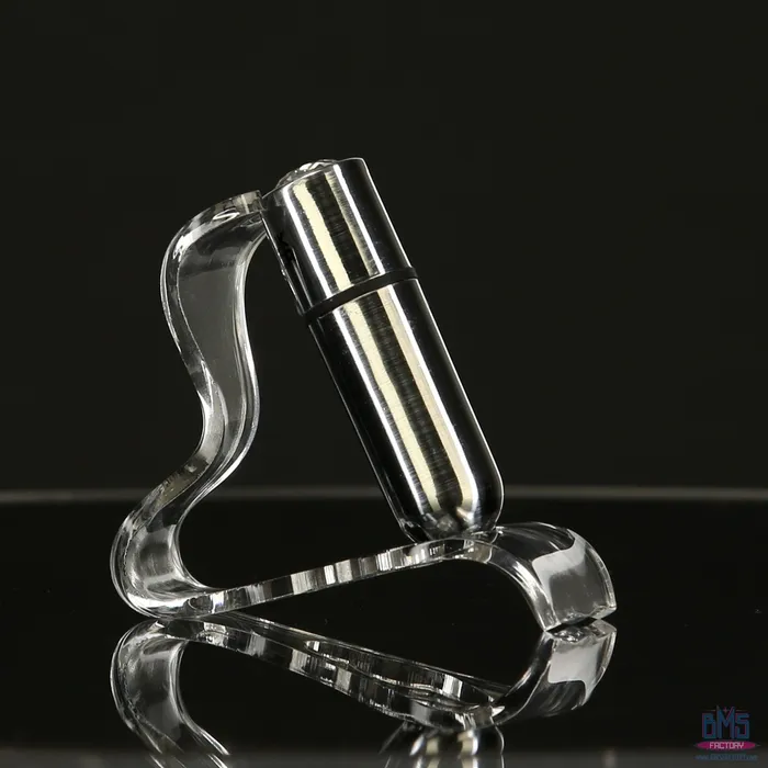 Female Sex Toys PowerBullet FirstClass Bullet 25 Bullet Vibrator with Key Chain Pouch Silver
