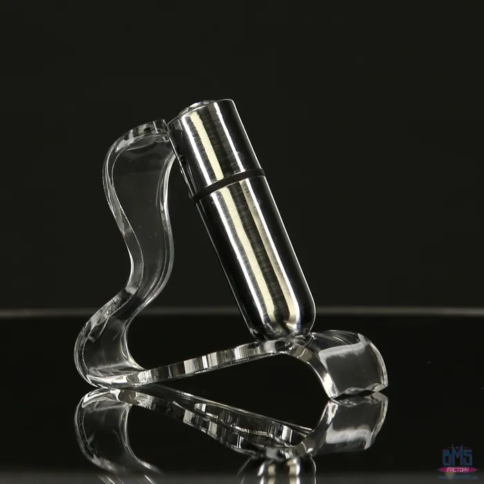 Female Sex Toys PowerBullet FirstClass Bullet 25 Bullet Vibrator with Key Chain Pouch Silver