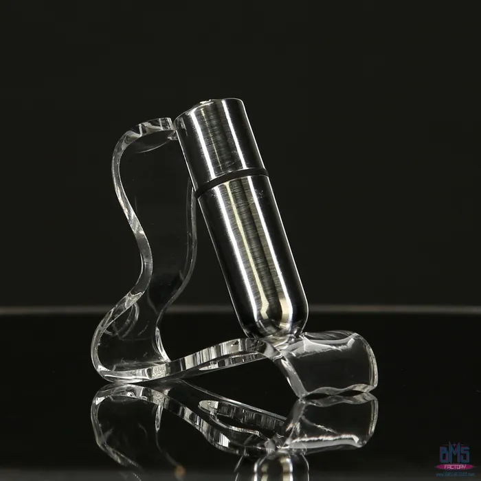 Female Sex Toys PowerBullet FirstClass Bullet 25 Bullet Vibrator with Key Chain Pouch Silver