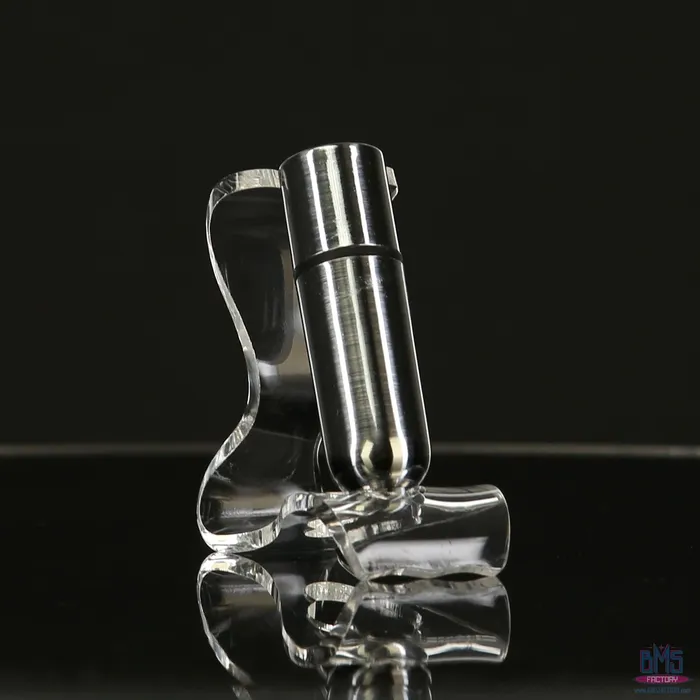 Female Sex Toys PowerBullet FirstClass Bullet 25 Bullet Vibrator with Key Chain Pouch Silver