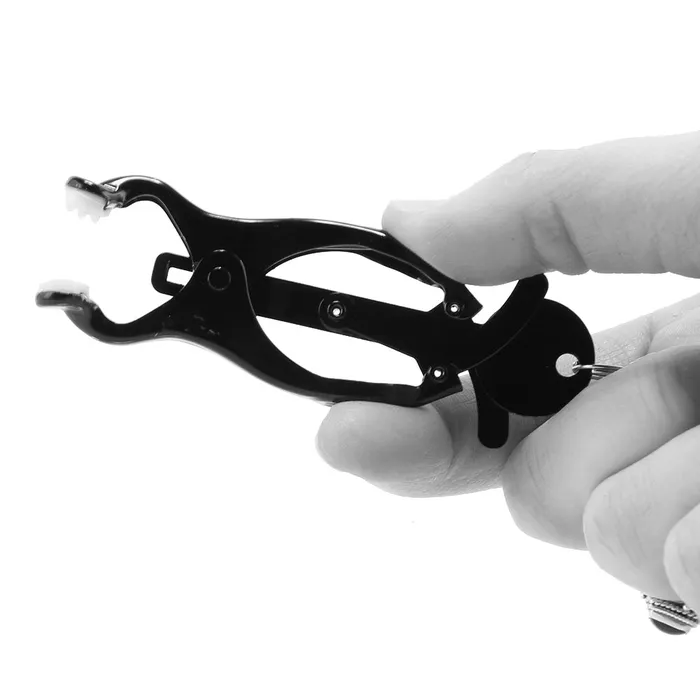 Female Sex Toys Spartacus Butterfly Nipple Clamps with Beaded Chain Female Sex Toys Spartacus Butterfly Nipple Clamps with Beaded Chain