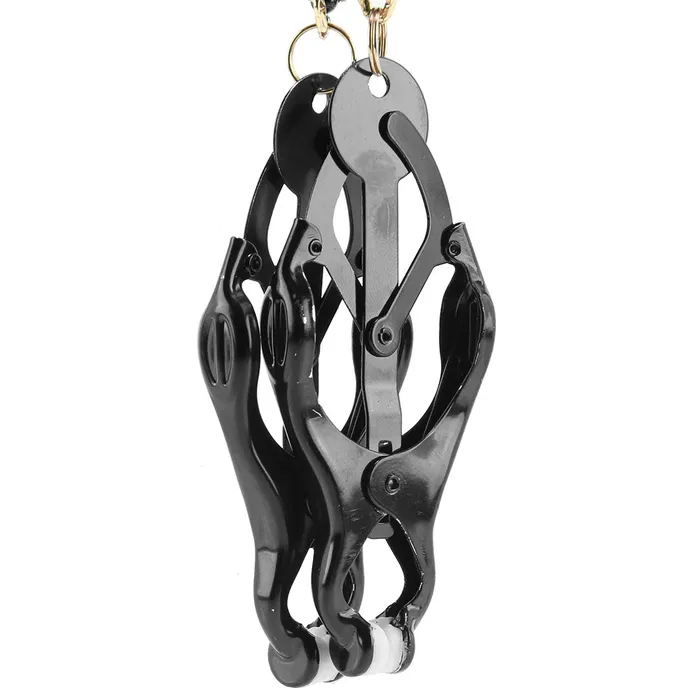 Female Sex Toys Spartacus Butterfly Nipple Clamps with Beaded Chain Female Sex Toys Spartacus Butterfly Nipple Clamps with Beaded Chain