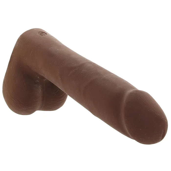 Female Sex Toys The Realistic 9 Inch Cock with Balls in Chocolate Doc Johnson