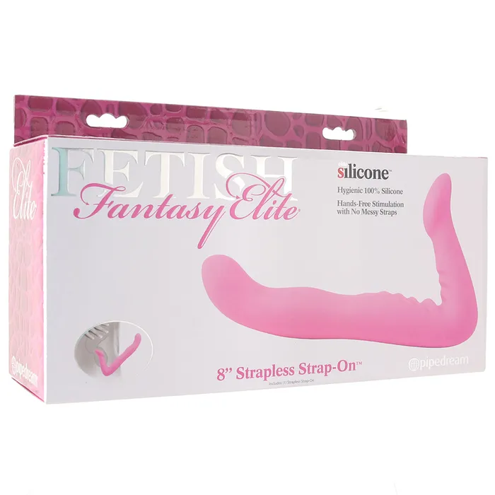 Fetish Fantasy Elite 8 Inch Strapless StrapOn in Pink Pipedream Female Sex Toys