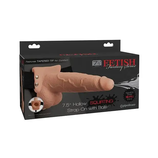 Fetish Fantasy Fetish Fantasy Hollow Squirting Strap On with Balls Female Sex Toys