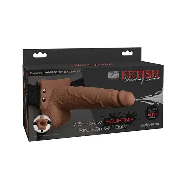 Fetish Fantasy Fetish Fantasy Hollow Squirting Strap On with Balls Female Sex Toys
