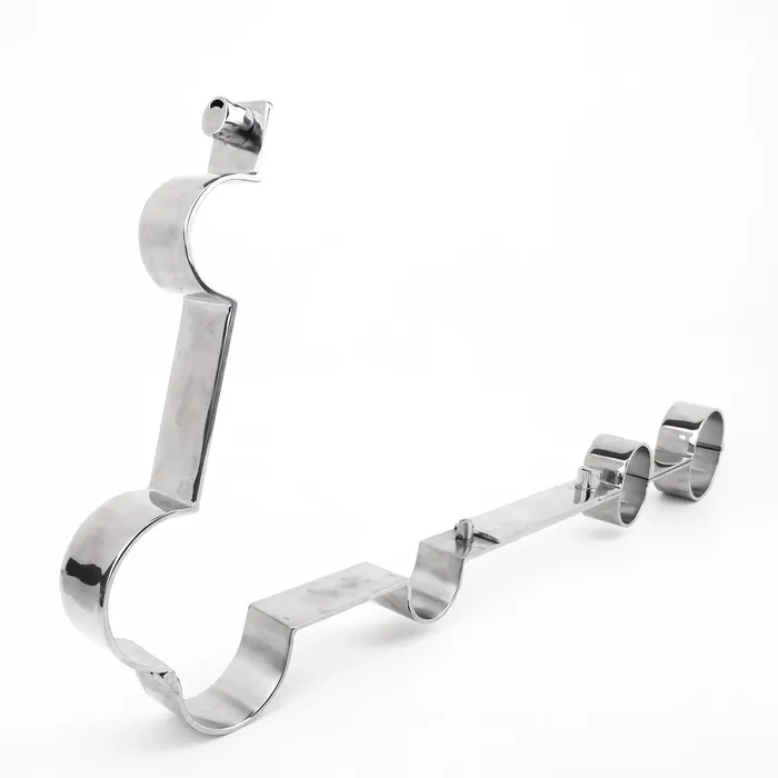 Fetters Dildos Ankle Wrist Rigid Stainless Irons Snap Shut Locks