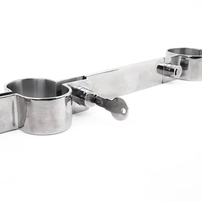 Fetters Dildos Ankle Wrist Rigid Stainless Irons Snap Shut Locks