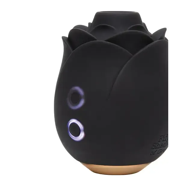 Fifty Shades of Grey Hearts and Flowers Suction Rose Black Fifty Shades of Grey Vibrators