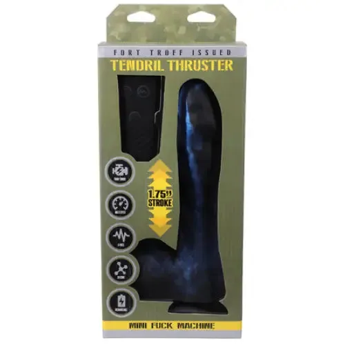 Fort Troff Tendril Thruster Mini Fuck Machine Rechargeable RemoteControlled Silicone 85 in Thrusting Dildo BlueBlack Doc Johnson Female Sex Toys Fort Troff Tendril Thruster Mini Fuck Machine Rechargeable RemoteControlled Silicone 85 in Thrusting Dildo BlueBlack Doc Johnson Female Sex Toys