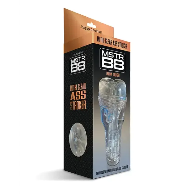Global Novelties LLC Male Sex Toys Happy Endings MSTR B8 In The Clear Anal Stroker Bum Rush Canister Global Novelties LLC Male Sex Toys Happy Endings MSTR B8 In The Clear Anal Stroker Bum Rush Canister