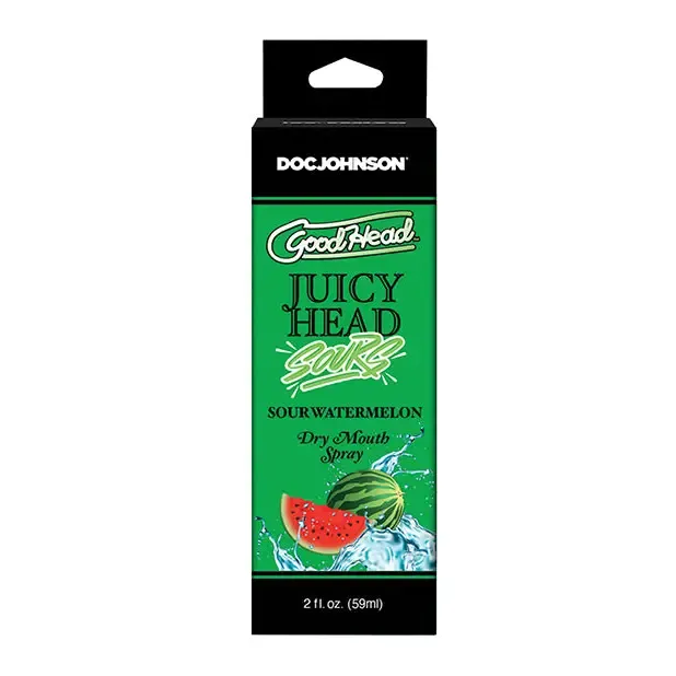 Goodhead Juicy Head Dry Mouth Spray 2 Oz Sour Blue Doc Johnson Vibrators