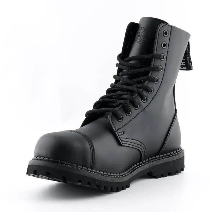 Grinders Restraints GRINDERS Stag 10 Hole Leather Boots