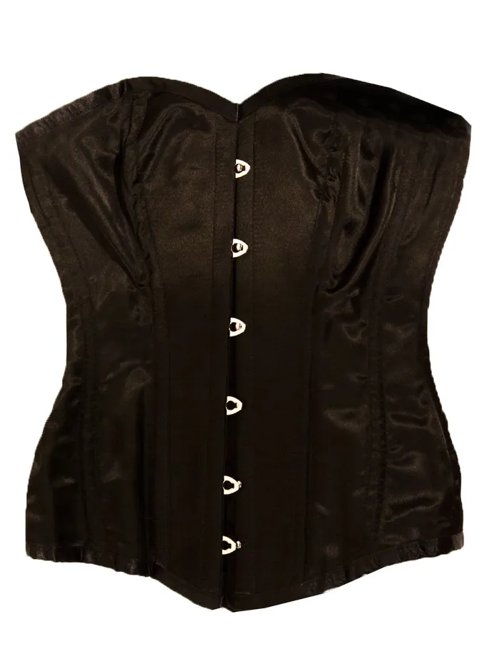 HonourSkintwocom Anal Black Medium Length Corset